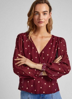 Blusa Pepe Jeans Dot Print Blouse Mujer Multicolor | 519JZDPIV