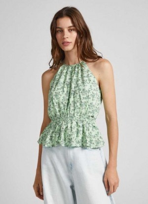 Blusa Pepe Jeans Floral Print Blouse Mujer Multicolor | 563YMNKRH