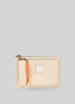 Bolsas & Mochilas Pepe Jeans Double Compartment Vanity Case Mujer Blancas | 140YRLMAN