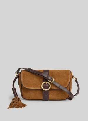 Bolsas & Mochilas Pepe Jeans Gamuza Shoulder Bag Mujer Beige | 092SCTJIN