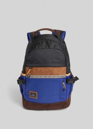 Bolsas & Mochilas Pepe Jeans Multipurpose Travel Backpack Hombre Azules | 389HGNSAB
