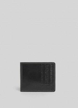 Bolsas & Mochilas Pepe Jeans Photographic Print Cuero Wallet Hombre Negras | 176ARTHIB