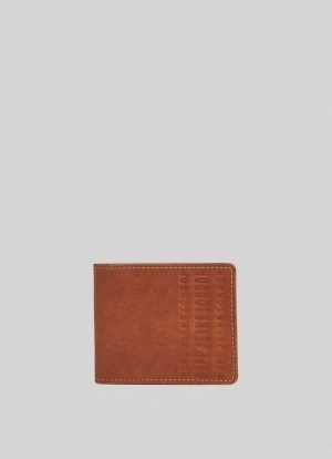 Bolsas & Mochilas Pepe Jeans Photographic Print Cuero Wallet Hombre Marrones | 960AKYRJV