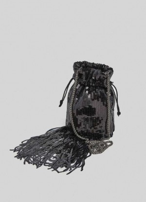 Bolsas & Mochilas Pepe Jeans Sequin Bucket Bag Mujer Negras | 849FXAVHS