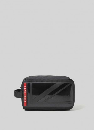 Bolsas & Mochilas Pepe Jeans Slider Wash Bag Hombre Negras | 162DYZBJO