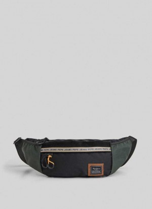 Bolsas & Mochilas Pepe Jeans Sports Bumbag Hombre Verde | 105ESRBZT