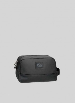 Bolsas & Mochilas Pepe Jeans Travel Toiletry Bag With Handle Hombre Negras | 570AETRDO