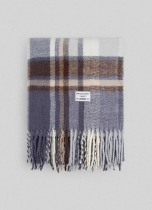 Bufandas Pepe Jeans Fluid Fabric Check Scarf Mujer Marrones Beige | 748HRXQJZ