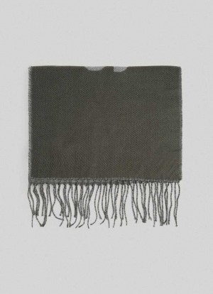 Bufandas Pepe Jeans Jacquard Scarf Mujer Verde Oliva Verde | 563IGQPVM