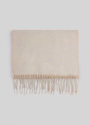 Bufandas Pepe Jeans Jacquard Scarf Mujer Blancas | 536OIJGAY