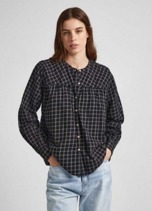 Camisas Pepe Jeans Checked Algodon Shirt Mujer Multicolor | 759ZXKPVY