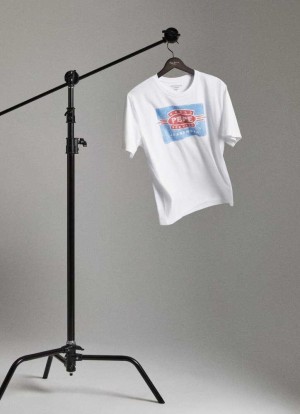 Camiseta Pepe Jeans Limited Edition Heritage T-shirt Hombre Blancas | 268LMITOP