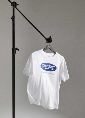 Camiseta Pepe Jeans Limited Edition Heritage T-shirt Hombre Blancas | 047UNZLKP