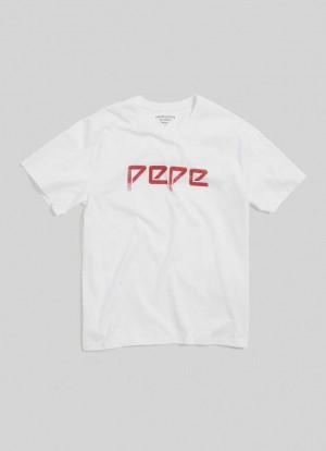 Camiseta Pepe Jeans Limited Edition Heritage T-shirt Hombre Blancas | 719RSIOUD