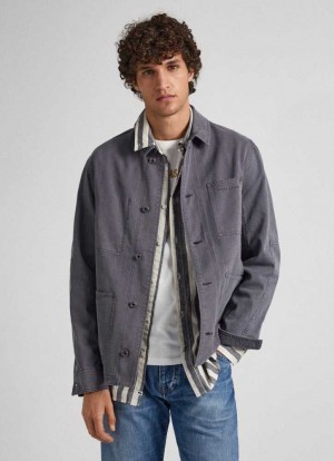 Chaqueta Pepe Jeans Carpenter Jacket Hombre Gris | 182QAPUFR