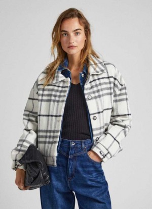 Chaqueta Pepe Jeans Checked Lana Jacket Mujer Multicolor | 839WFNCBI