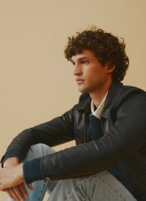 Chaqueta Pepe Jeans Cuero Jacket Hombre Negras | 423EDVWZP