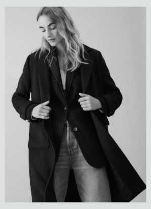 Chaqueta Pepe Jeans Long Lana Coat Mujer Azules | 348SXTNEG