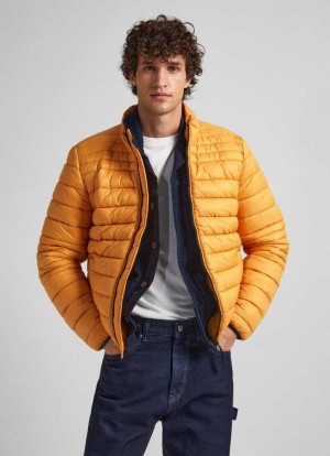 Chaqueta Pepe Jeans Nylon Puffer Jacket Hombre Amarillo | 572GYVREW