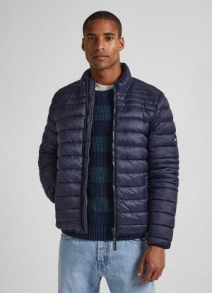 Chaqueta Pepe Jeans Nylon Puffer Jacket Hombre Azules | 317GJXZAO