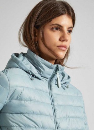 Chaqueta Pepe Jeans Puffer Jacket Mujer Verde | 613LWMCAT