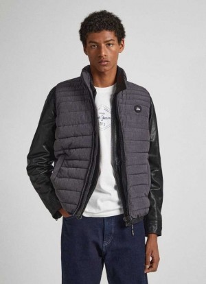 Chaqueta Pepe Jeans Puffer Vest Hombre Gris | 158CEARWV