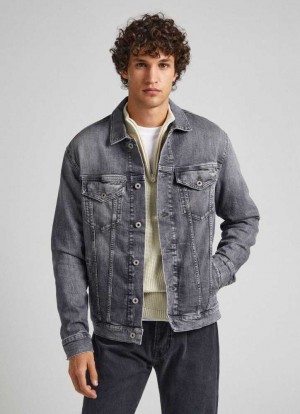 Chaqueta Pepe Jeans Regular Fit Denim Jacket Hombre Azules | 047YVPTHI