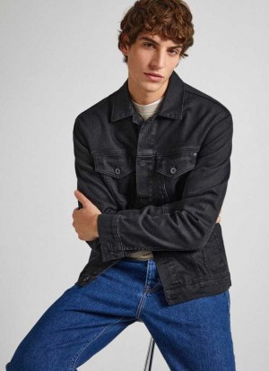 Chaqueta Pepe Jeans Stretch Denim Jacket Hombre Azules | 495YINCDK