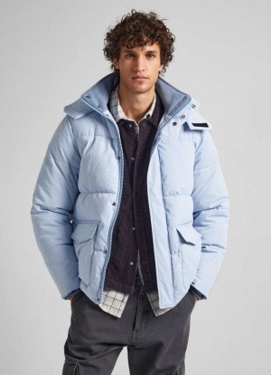 Chaqueta Pepe Jeans Twill Acolchado Down Jacket Hombre Azules | 930LVPKID