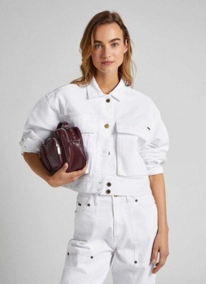 Denim Pepe Jeans Boxy Fit Denim Jacket Mujer Azules | 035OHPUGV