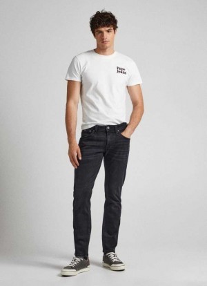 Denim Pepe Jeans Cash Regular Fit Mid-rise Jeans Hombre Azules | 801VNHBMD