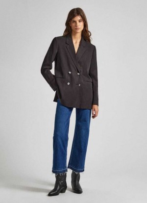 Denim Pepe Jeans High-rise Bootcut Fit Jeans Mujer Azules | 948ZMUETS