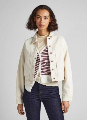 Denim Pepe Jeans Regular Fit Denim Jacket Mujer Azules | 749NTAGMF