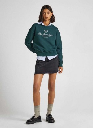 Denim Pepe Jeans Regular Fit Denim Skirt Mujer Azules | 580SFYCOZ