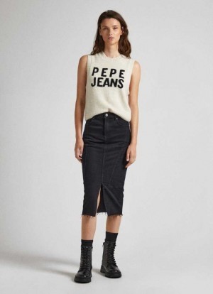 Denim Pepe Jeans Regular Fit Denim Skirt Mujer Azules | 263CJSXVG