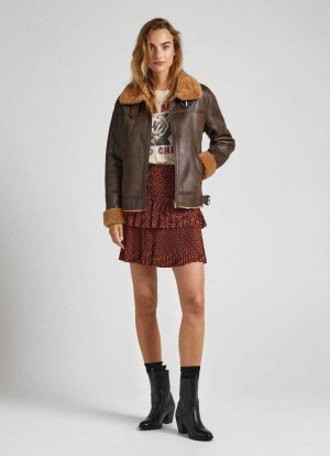 Falda Pepe Jeans Geometric Print Skirt Mujer Multicolor | 521TISKJM