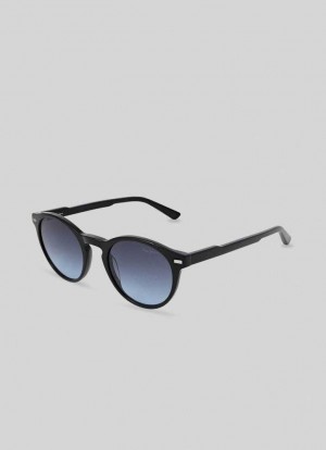 Gafas de Sol Pepe Jeans Round Sunglasses Hombre Negras | 879WZNYDM