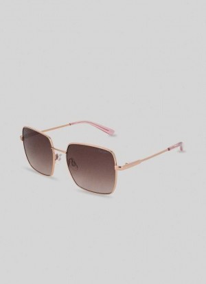 Gafas de Sol Pepe Jeans Square Sunglasses Mujer Rosas Claro Rosas | 178ZNMWOD