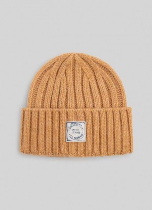Gorras Pepe Jeans Acanalado Knit Beanie Hombre Amarillo | 591ZIECVY