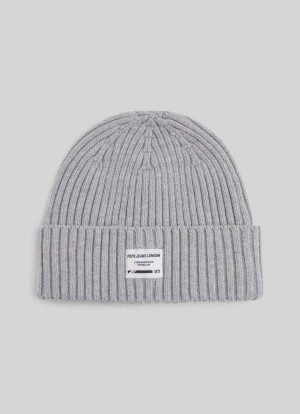 Gorras Pepe Jeans Acanalado Knit Hat Hombre Gris | 607YVTJFN