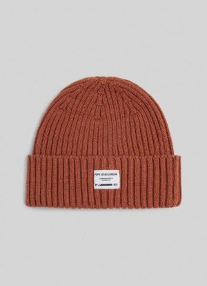 Gorras Pepe Jeans Acanalado Knit Hat Hombre Naranjas | 692EUGQOF