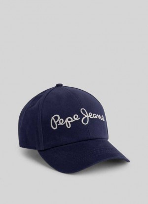 Gorras Pepe Jeans Basic Cap With Embroidered Logo Mujer Azules | 130WTIFJH