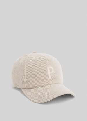 Gorras Pepe Jeans Basic Corduroy Cap Hombre Blancas | 738WKSIJH