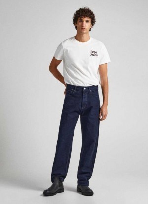 Jeans Pepe Jeans Dan Lona Loose Fit Drop-waist Jeans Hombre Azules | 340HBWFLS