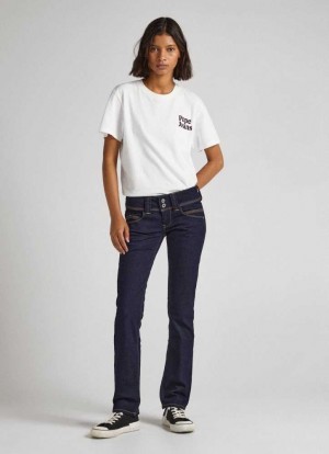 Jeans Pepe Jeans Low-rise Regular Fit Jeans Mujer Azules | 371GRKWZT