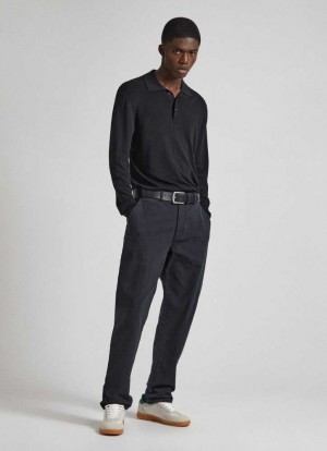 Jeans Pepe Jeans Regular Fit Chino Trousers Hombre Negras | 890FUAPSV