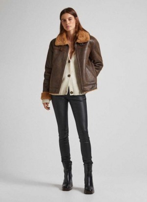 Jeans Skinny Pepe Jeans Regent Flaco Fit High-waist Jeans Mujer Azules | 819TCKFOD