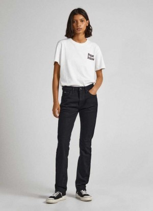 Jeans Slim Pepe Jeans Grace Slim Fit High-rise Jeans Mujer Azules | 436RNDMBI