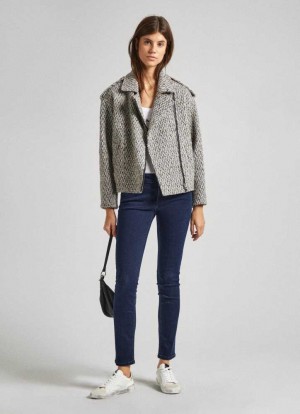 Jeans Slim Pepe Jeans Low-rise Slim Fit Jeans Mujer Azules | 754XZHPNI