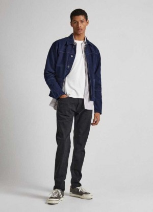 Jeans Slim Pepe Jeans Mid-rise Regular Fit Jeans Hombre Azules | 930LPJYCH